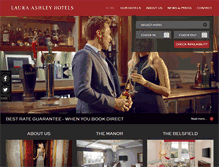 Tablet Screenshot of lauraashleyhotels.com